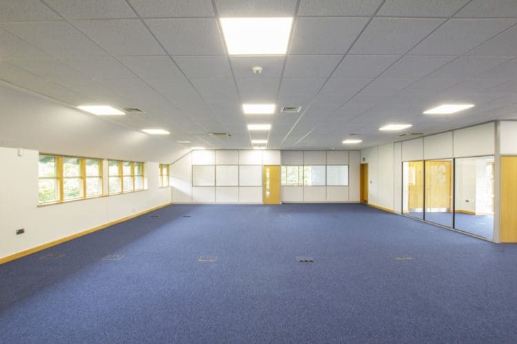 CAT B office fit out with new glass meeting rooms