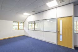 Office finance department designed and installed by fit out contractors Rap Interiors