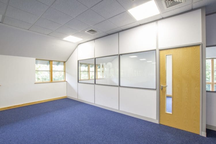 Office finance department designed and installed by fit out contractors Rap Interiors