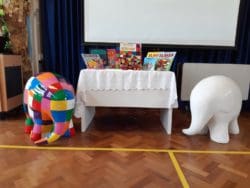 Elmer the Elephant statues