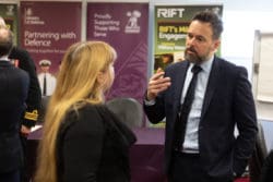Martyn Pilcher networking at the Rift Group office in Ashford