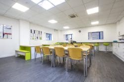 Office breakout area furniture for a canteen refurbishment in Brighton