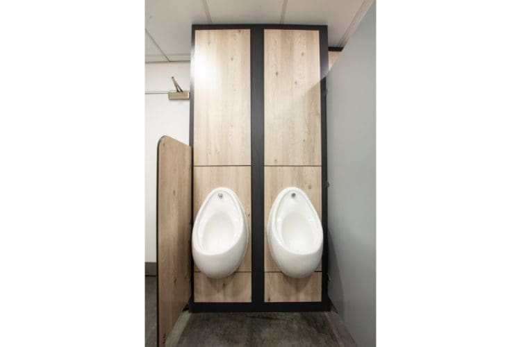 Office toilet design and refurbishment by Rap Interiors