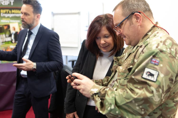 Rap Interiors Design Director and Major Tony Panayi discussing a Covenant