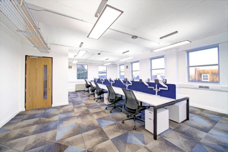 Shared-office-furniture-solutions-installed-for-a-fit-out-project-in-London