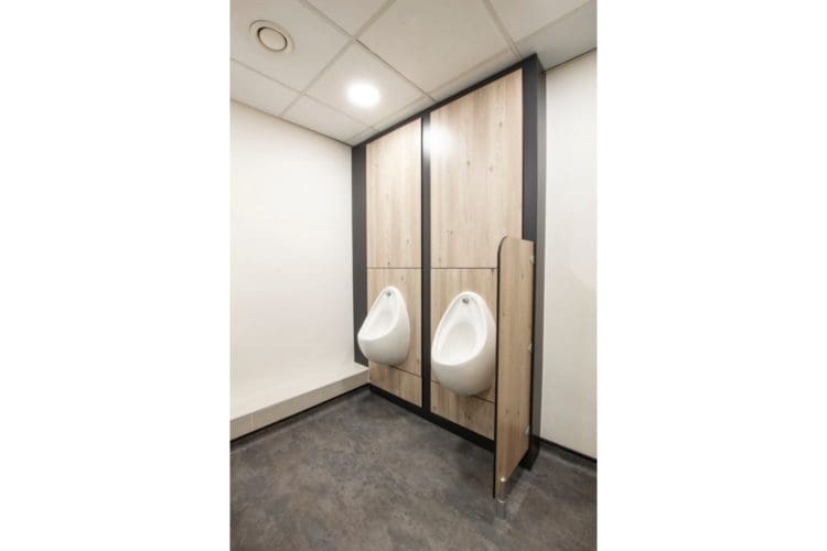 Urinal design and refurbishment in Brighton Sussex for World of Books
