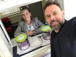 Rap Interiors director Martyn Pilcher at school charity event