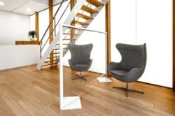 breakout area in office protective screen