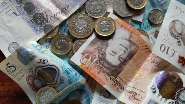 Money displayed highlighting costs for an office refurbishment or relocation.