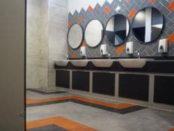 Gender neutral washrooms in a London sixth form