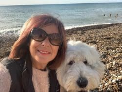 Design Director Julie and Office dog Otis