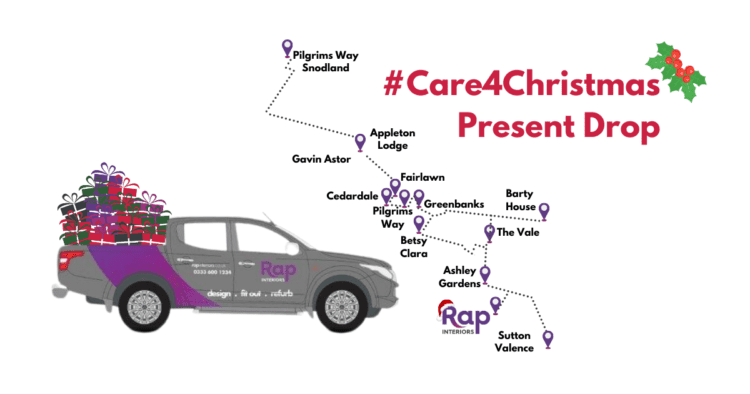 Rap Interiors Care 4 Christmas Present Drop