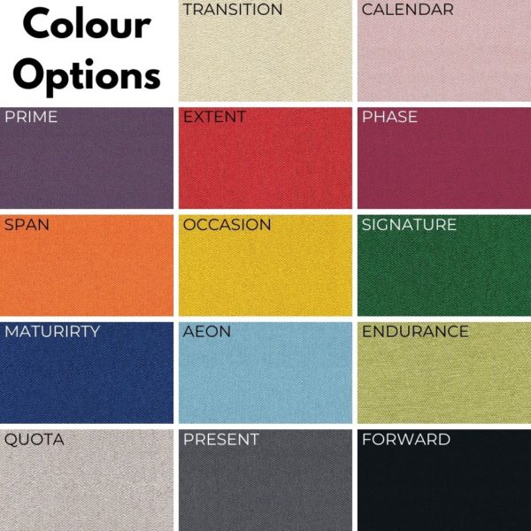 Office task chair colour options with 14 colour options to choose from