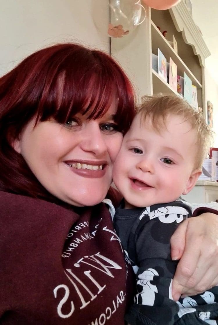 Operations manager Emily and her baby daughter Lily who was born during the pandemic in the first lockdown