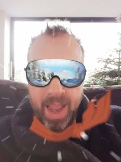 Projects Director Parry is looking forward to skiing post-COVID after the pandemic is over