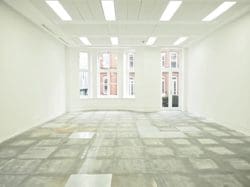 An empty London office space after dilapidation works were carried out