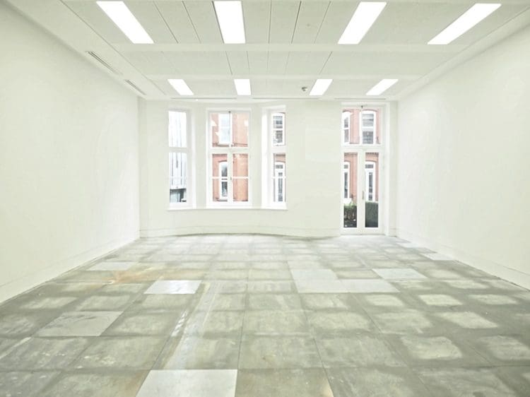 An empty London office space after dilapidation works were carried out
