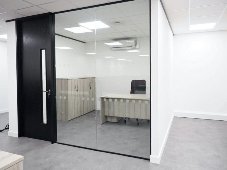 A small office meeting room with furniture as part of fit out project