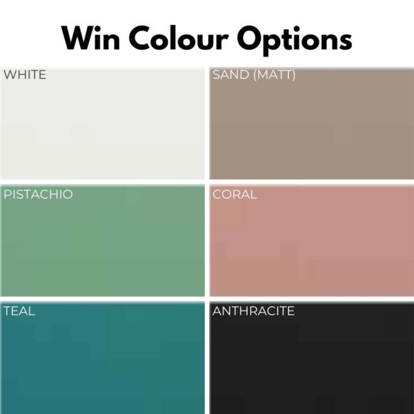 Win plastic office cafe chair with 6 different colour options