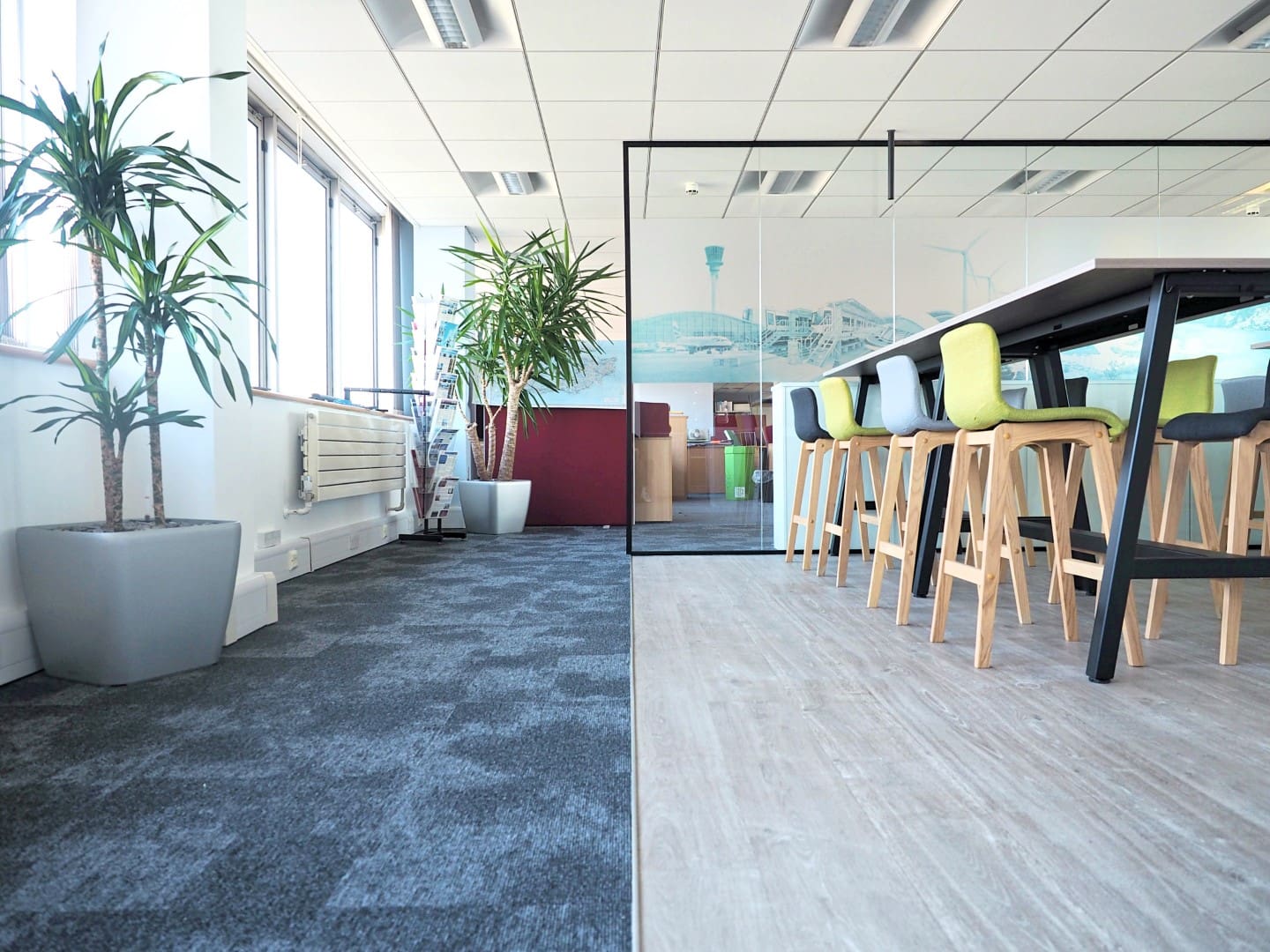 Cloudscape carpet laid for an office refurbishment in Ashford