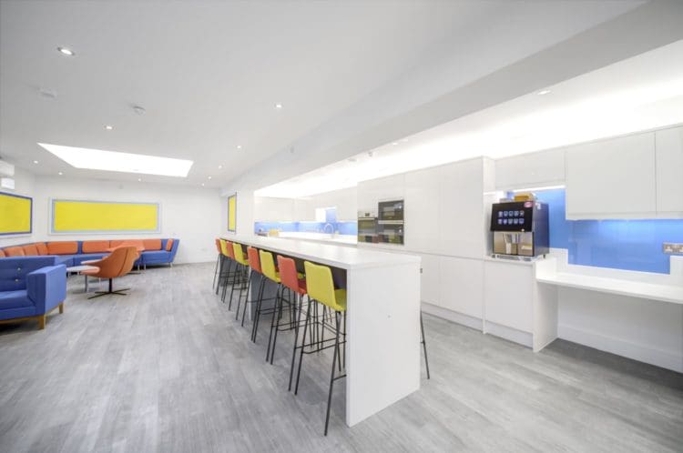 London school staffroom refurbishment in London by Rap Interiors