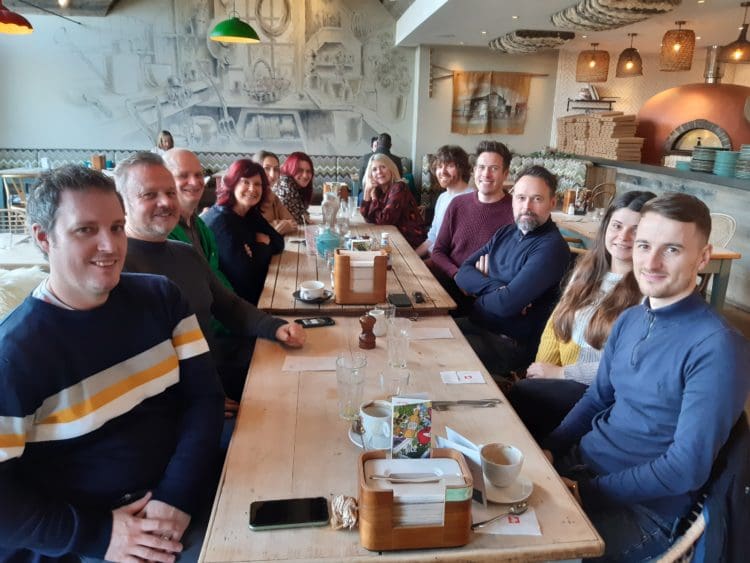 Rap Interiors team breakfast at the Potting Shed Maidstone
