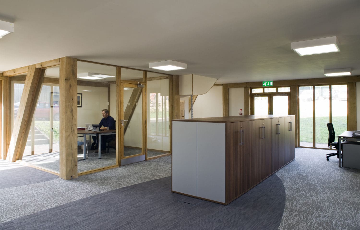 High end sustainable office design for a fit out in Kent