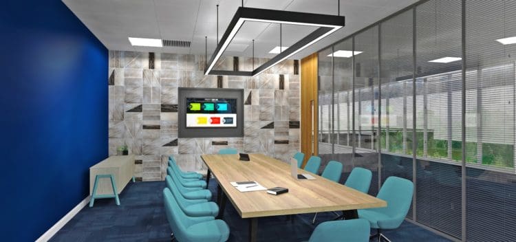 XMA office meeting room interior design by Rap Interiors