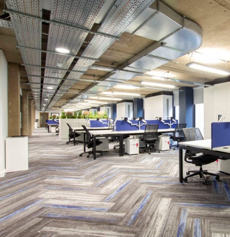 CAT B office fit out for a corporate client in Manchester - Rap Interiors