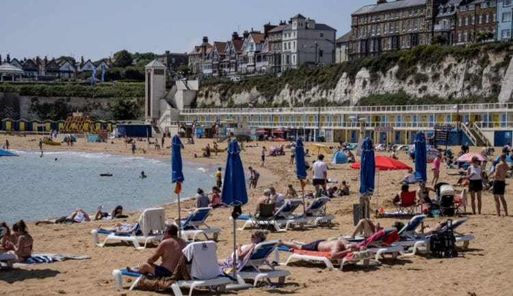 Broadstairs beach in Kent