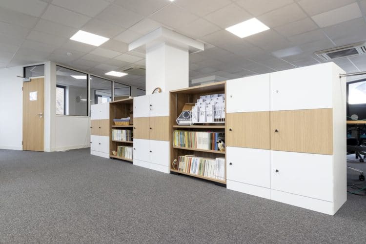 Office lockers designed for hotdesking
