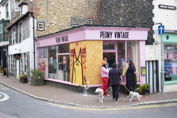 Vintage clothes shop in Margate