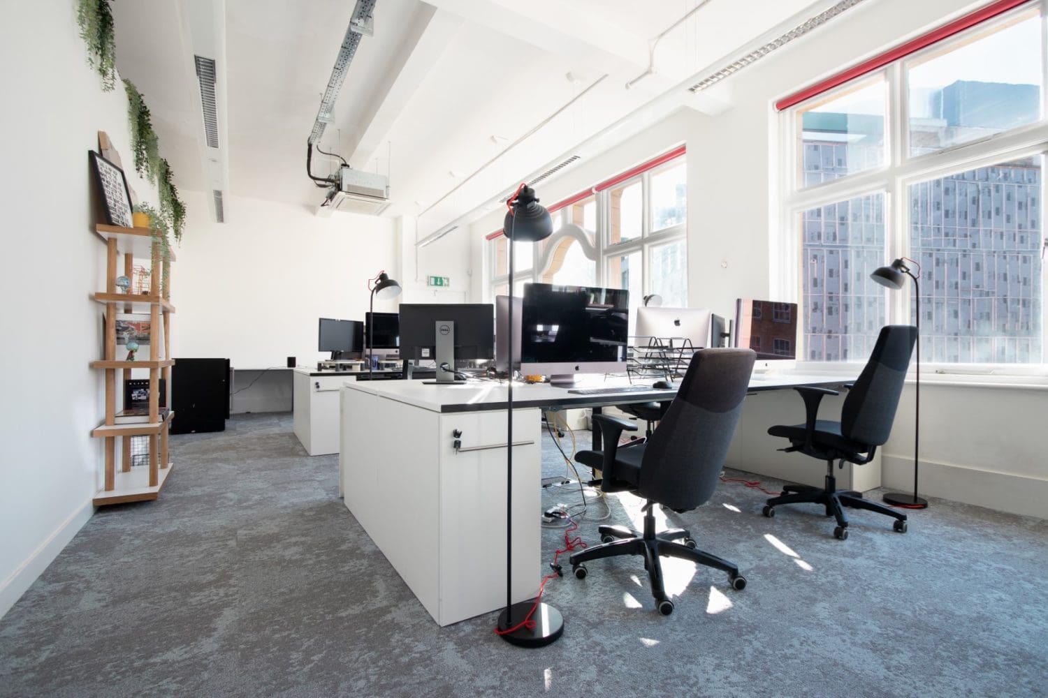 Oxford Street London office interior design with Mac computers