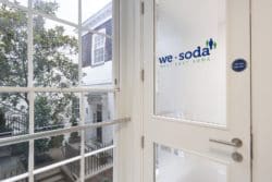 Office door frosting printed for a corporate client in London