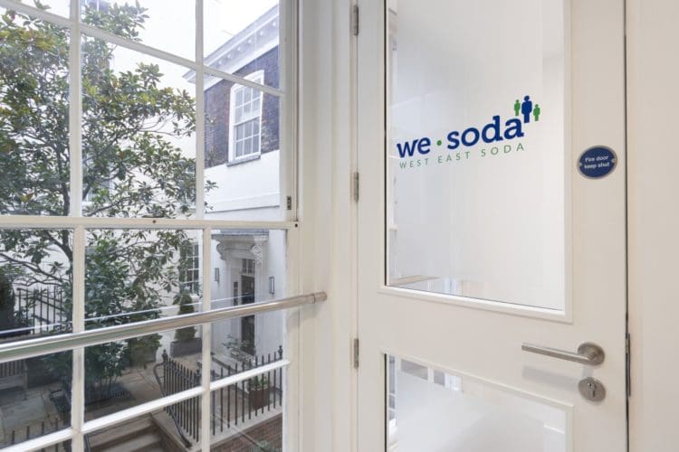 Office door frosting printed for a corporate client in London