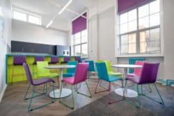 School breakout area furniture at Bannockburn School in London