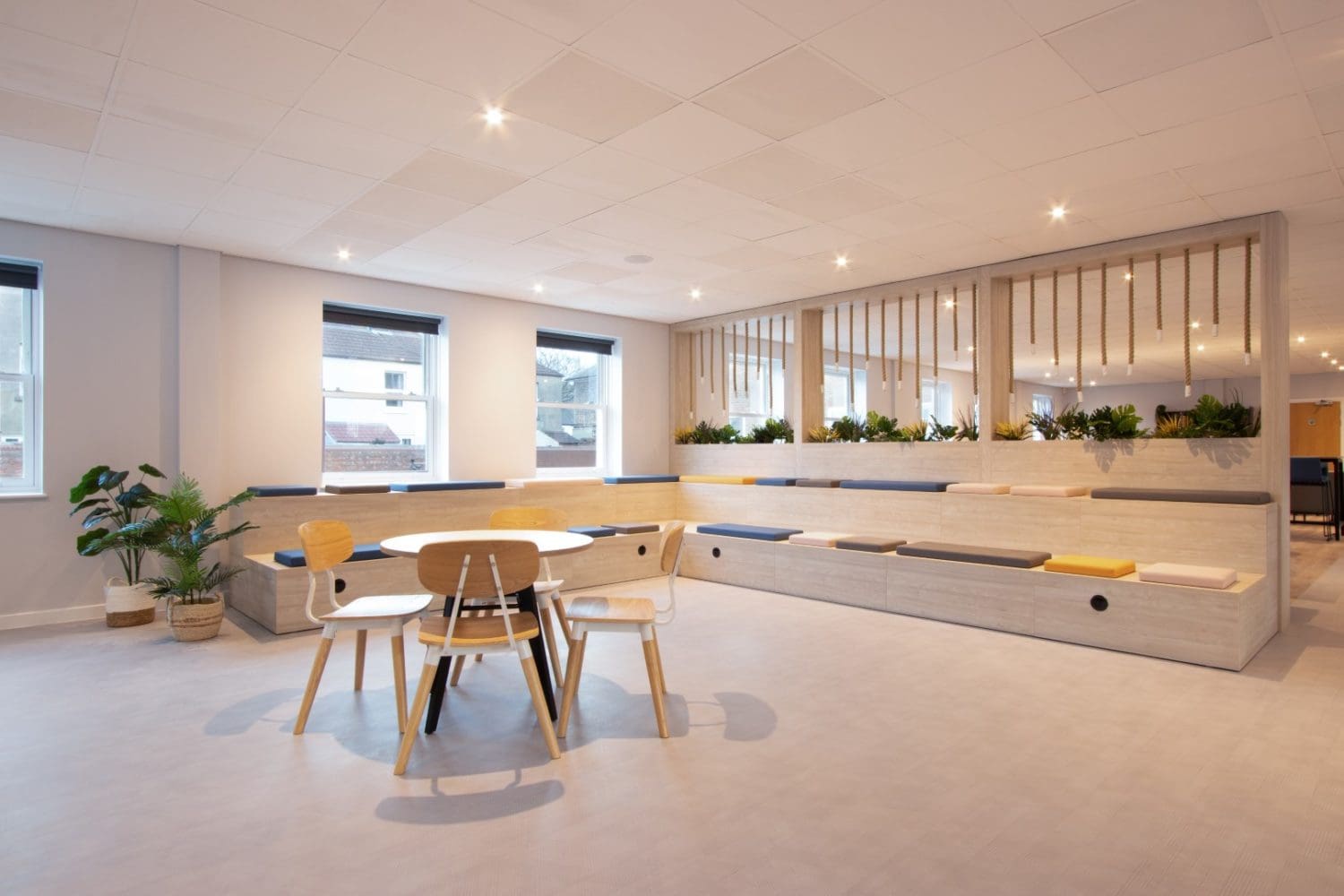 Office bleacher seating for a refurbishment project in Sussex