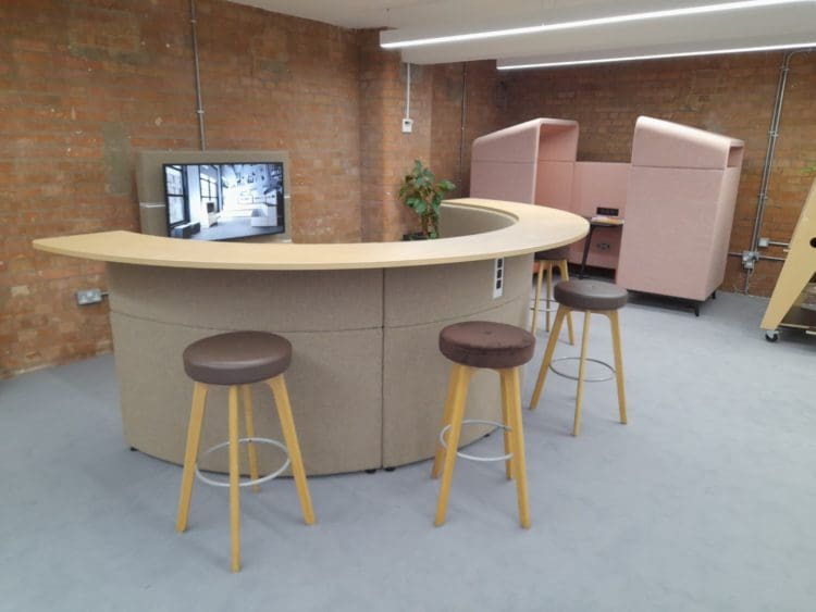 Hive furniture range by Connection displayed at Clerkenwell Design Week 2022