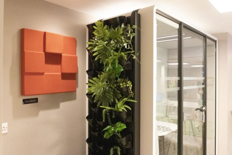 Hush Office Green Wall for Pods