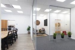 Office partitions installed for a CAT B fit out in Ashford Kent