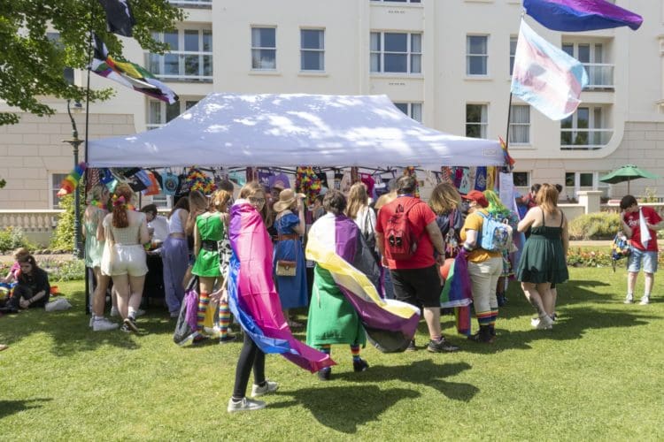 Souvenir stall at Pride Canterbury 2022
