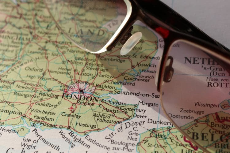 Map of the South East where Rap Interiors work