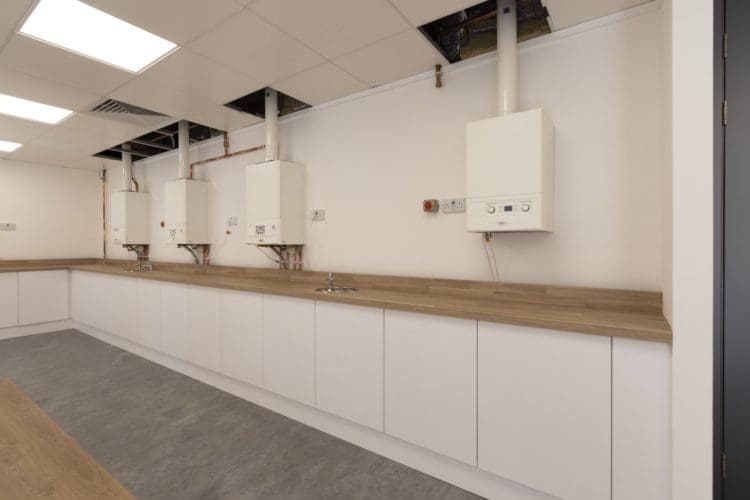 Newly refurbished training room designed and installed by Rap Interiors