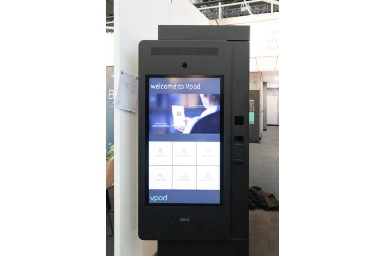 VPod digital visitor management system for hybrid offices