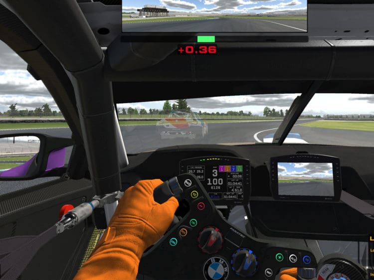 Inside the online racing BMW