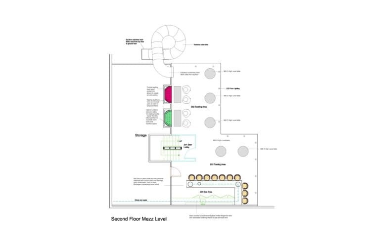 Mezzanine office design layout by Rap Interiors
