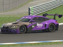 Rap Interiors' virtual BMW iRacing car