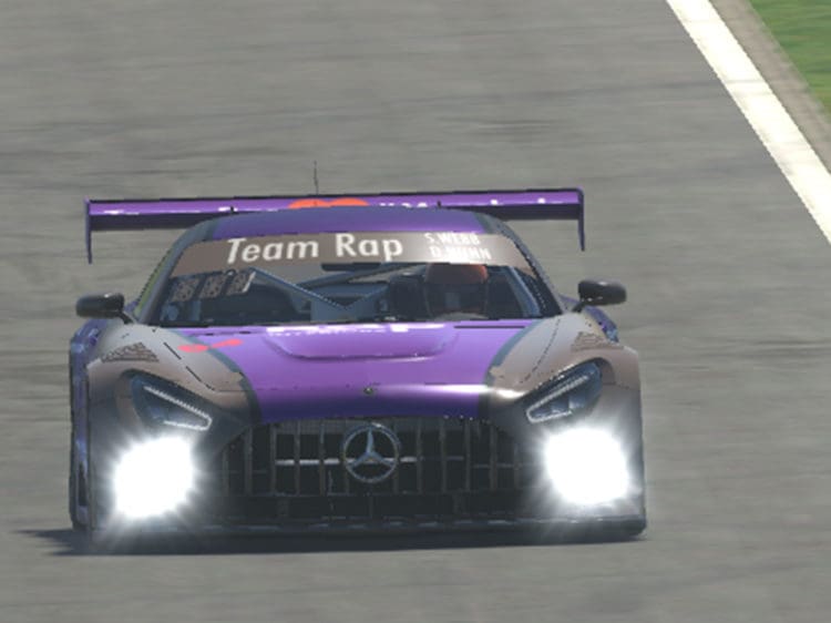 Rap Interiors' virtual Mercedes iRacing car