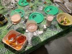 Dishes prepared by the Rap Interiors team for a bushtucker trial