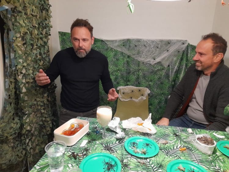Martyn from Rap Interiors taking on bushtucker trial challenge